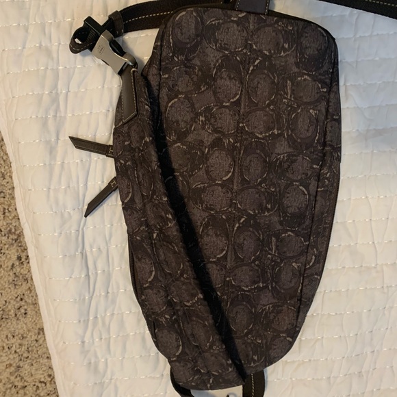 Coach one rope military green and brown bag - Picture 7 of 12